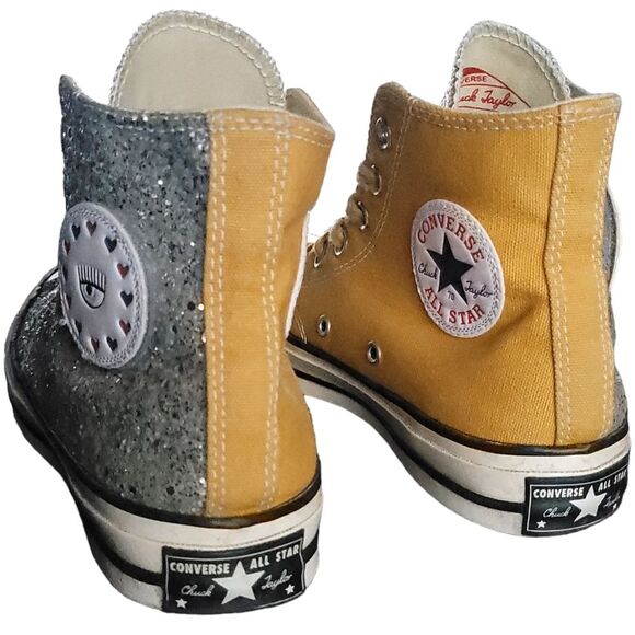 Converse x Chiara Ferragni Paillette Big Eyes Black Chuck Taylor Hi All Star - Picture 4 of 16